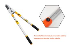 Gardening telescopic aluminum pole